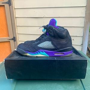 2013 Air Jordan Retro 5 Black Grape